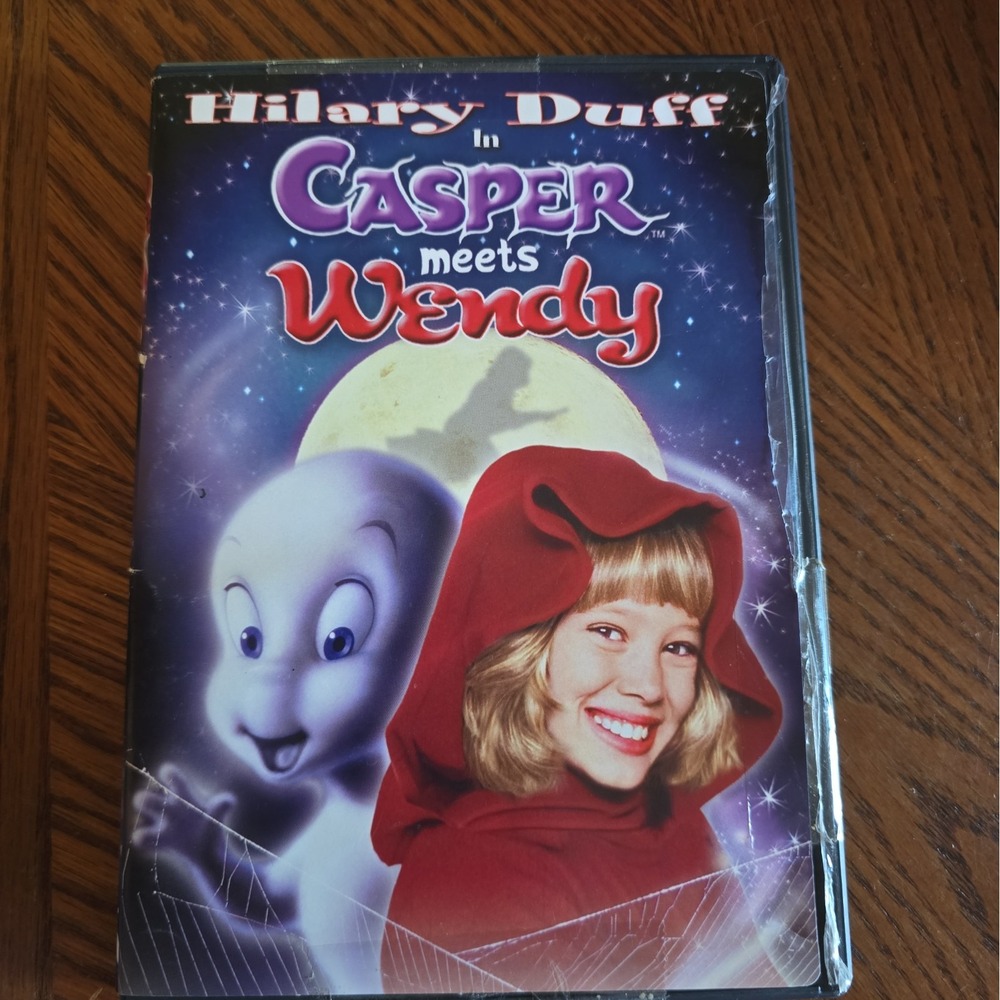 Casper Meets Wendy (DVD, 1998) Tested Halloween Ghost Witch Hilary Duff Rare